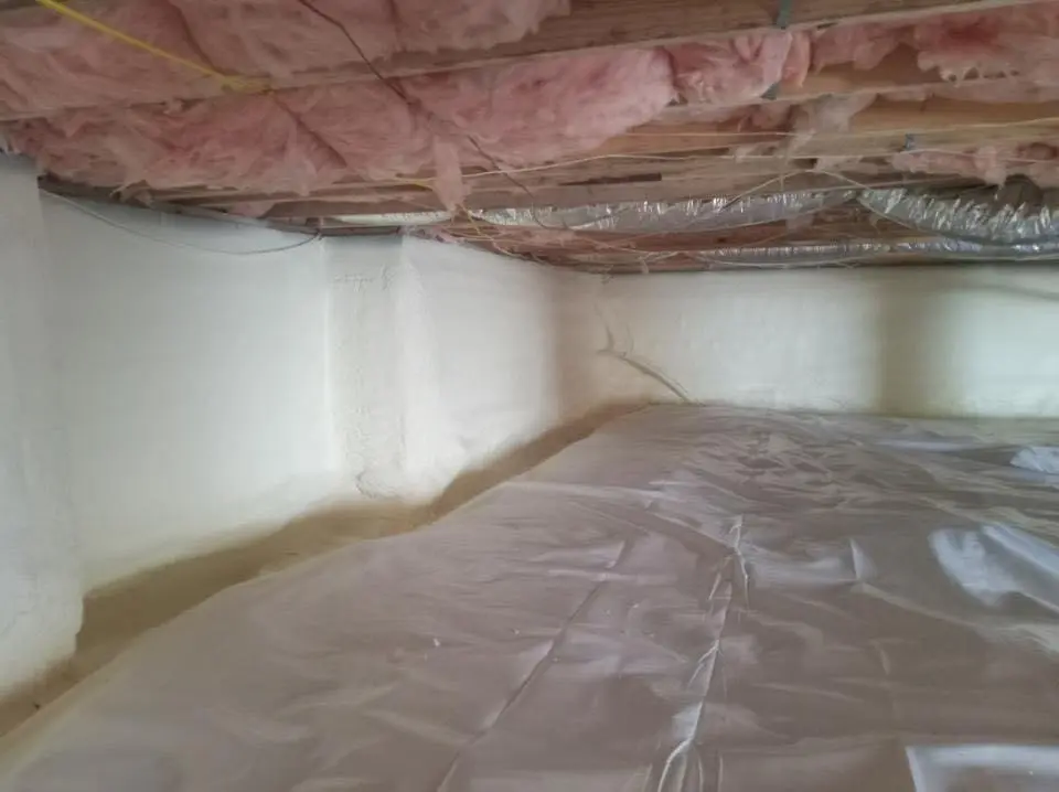 Crawl space encapsulation with closed-cell spray foam for Roof Maintenance in Smyrna